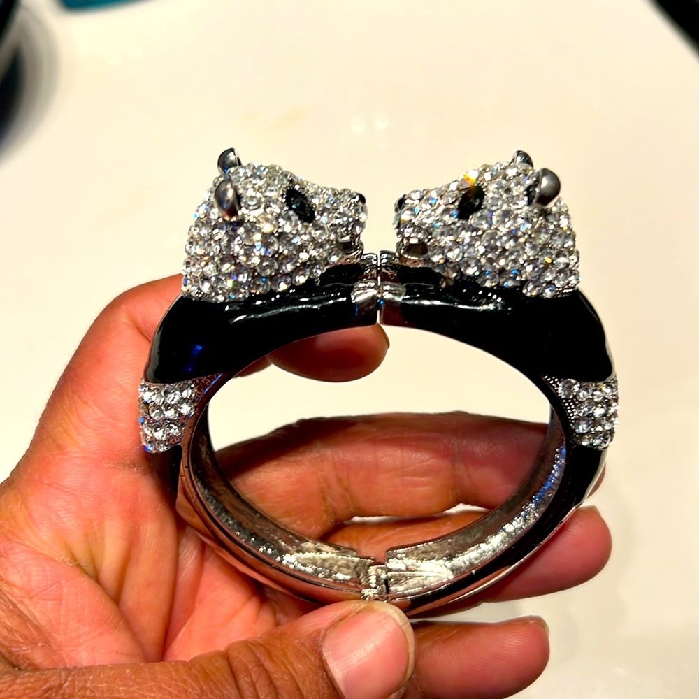 Park lane panda crystal rhinestone bracelet